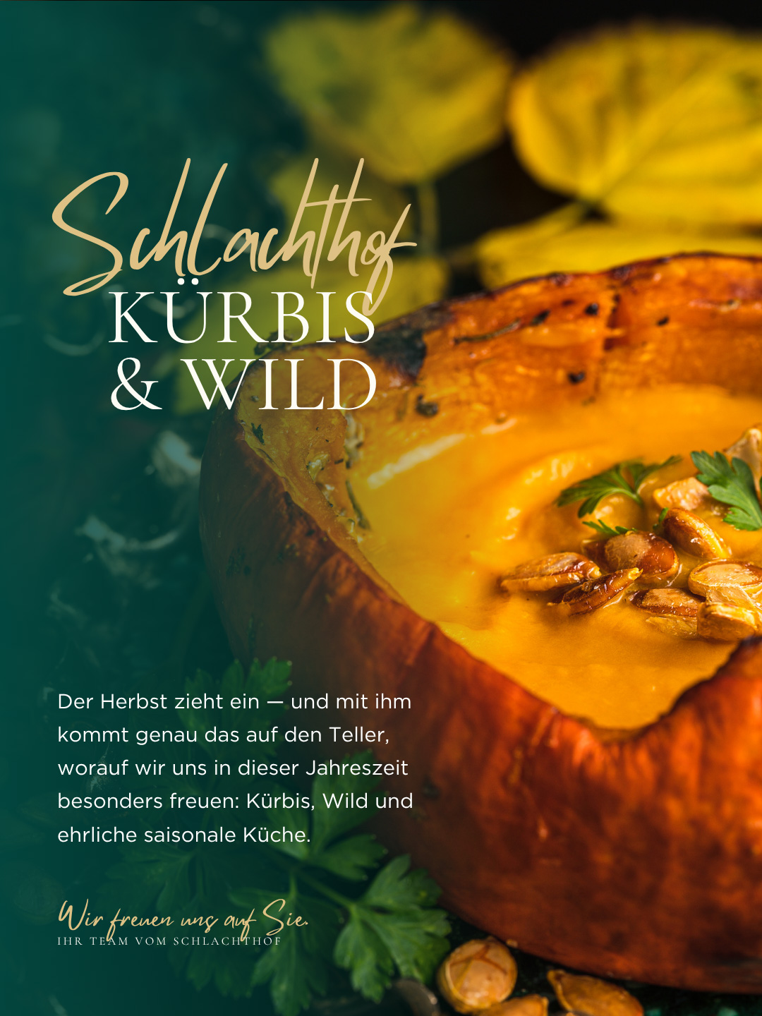 Kürbis und Wild